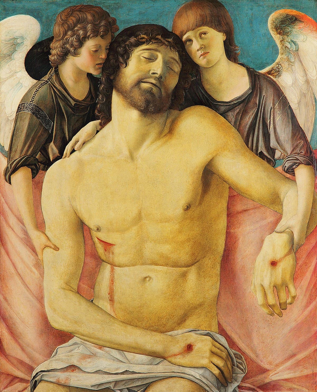Dead Christ Supported by Two Angels by Giovanni Bellini