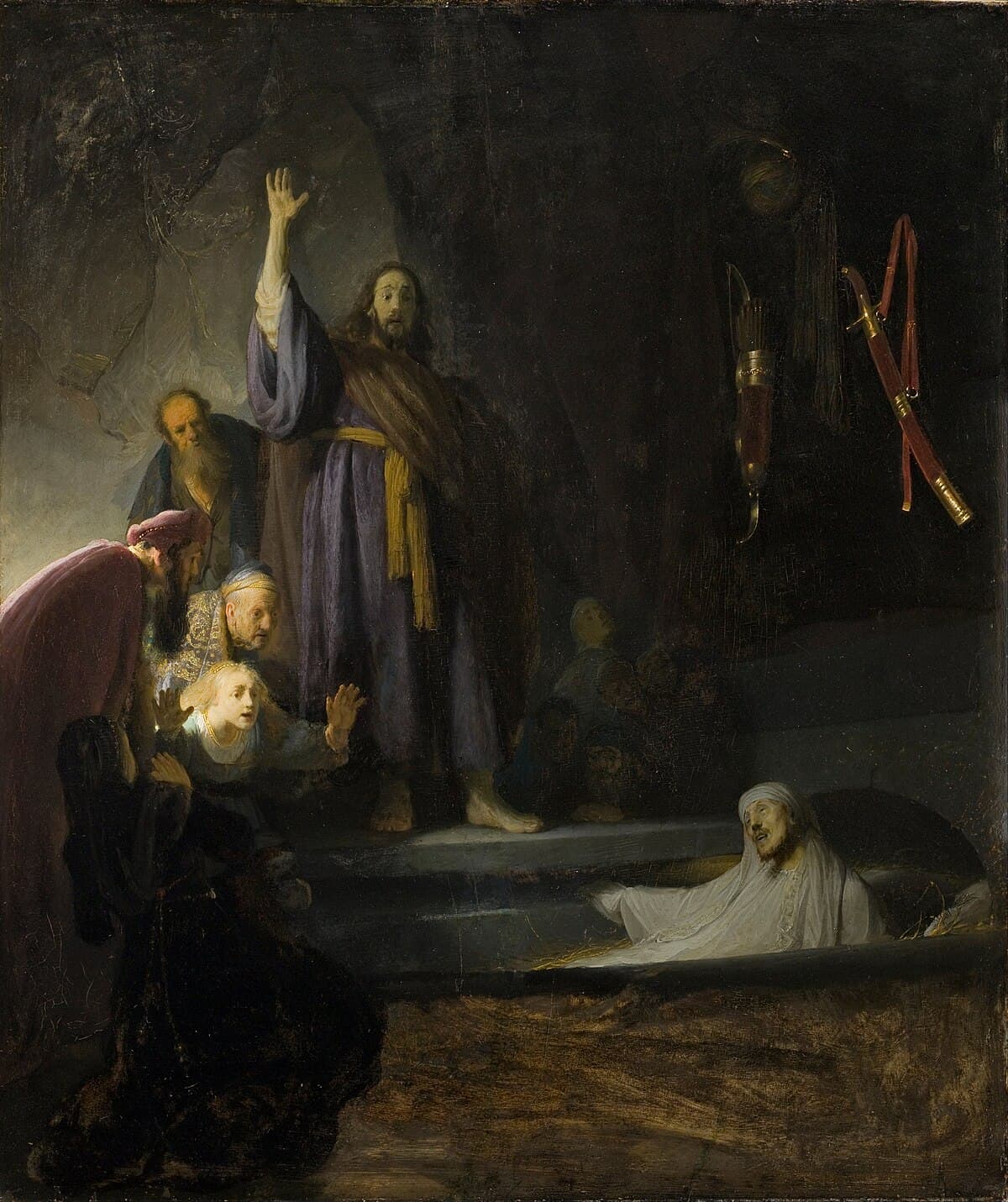 Raising of Lazarus by Guercino