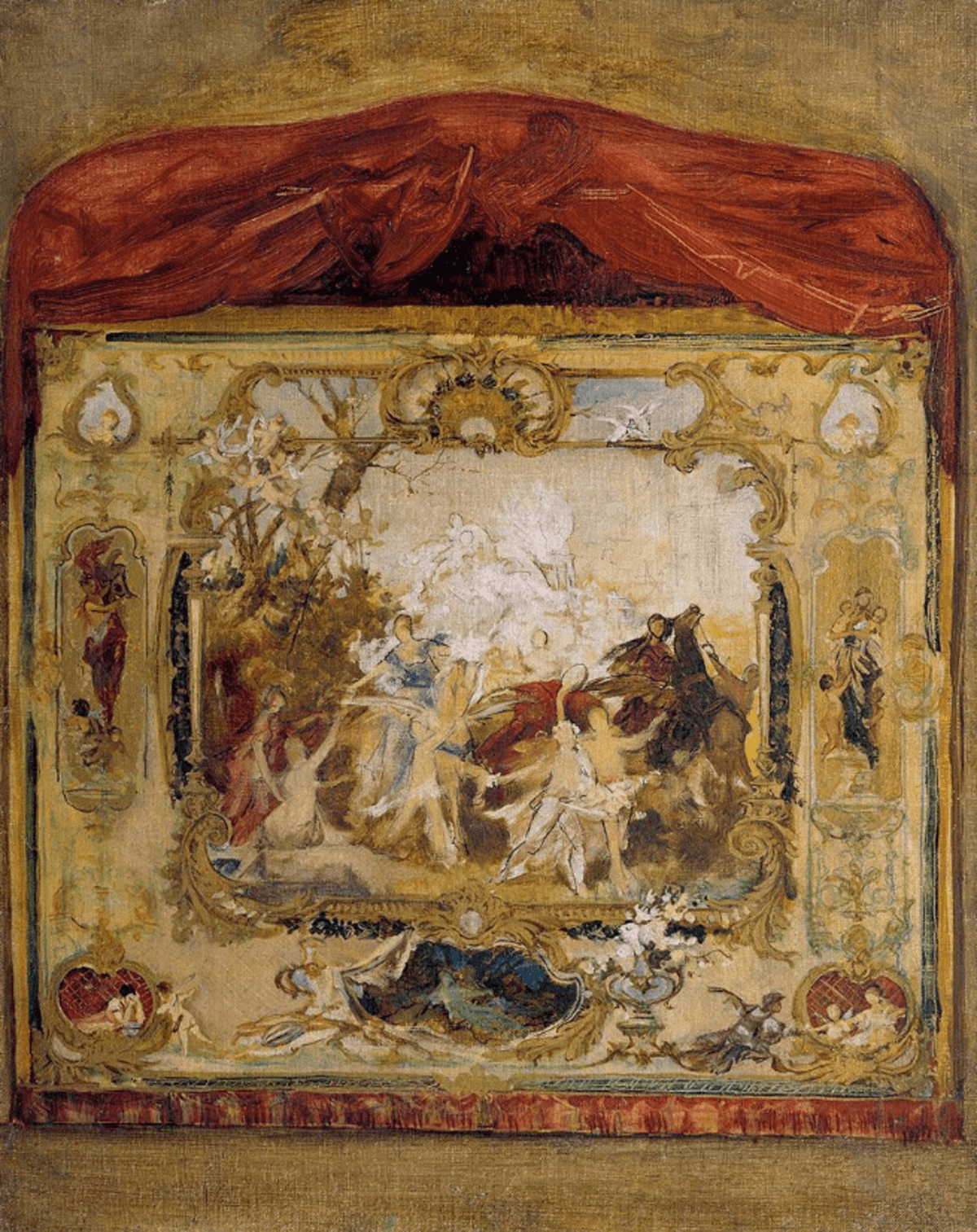 Design for a theater curtain by Gustav Klimt