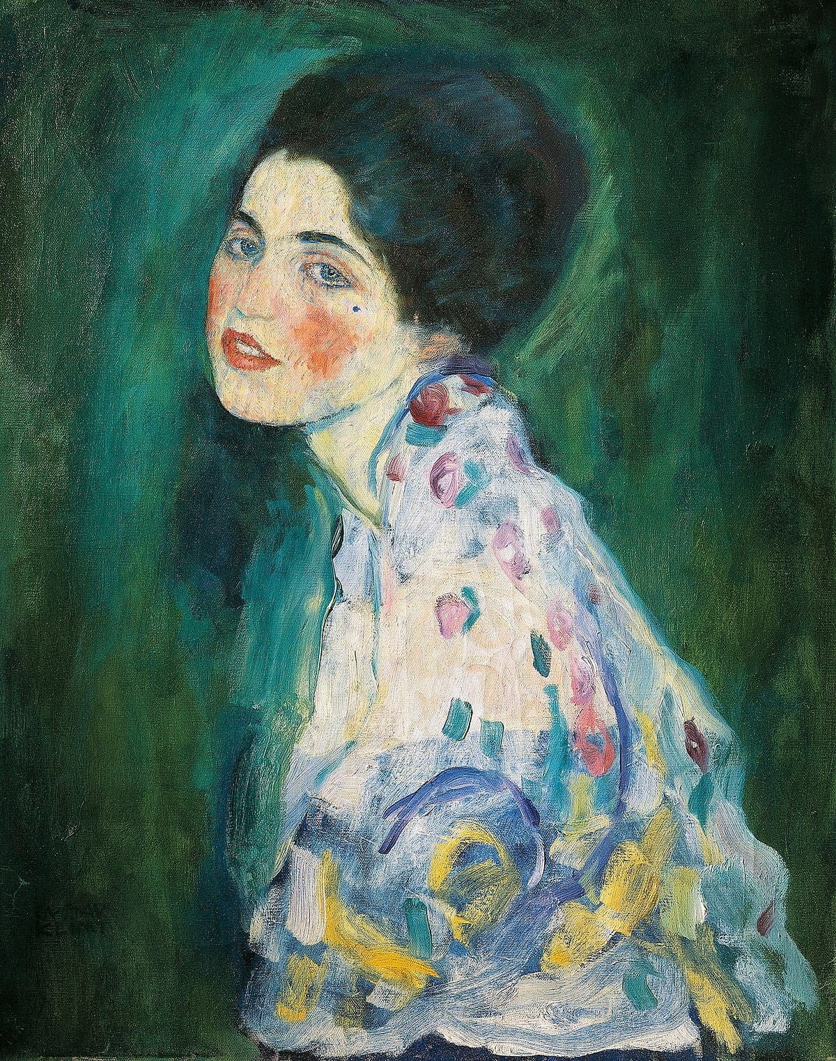 Portrait of a lady by Gustav Klimt