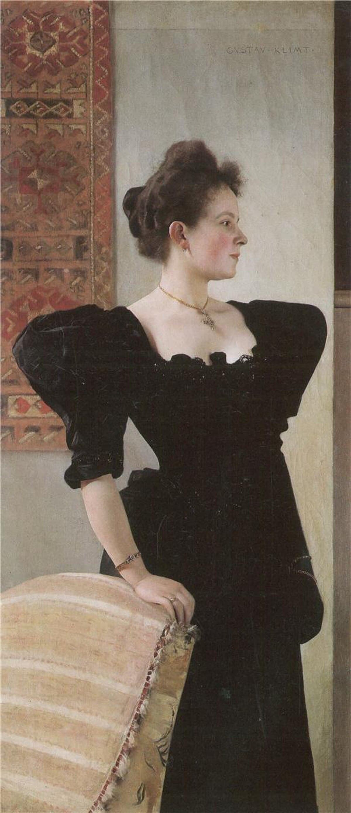 Portrait of Marie Breunig by Gustav Klimt