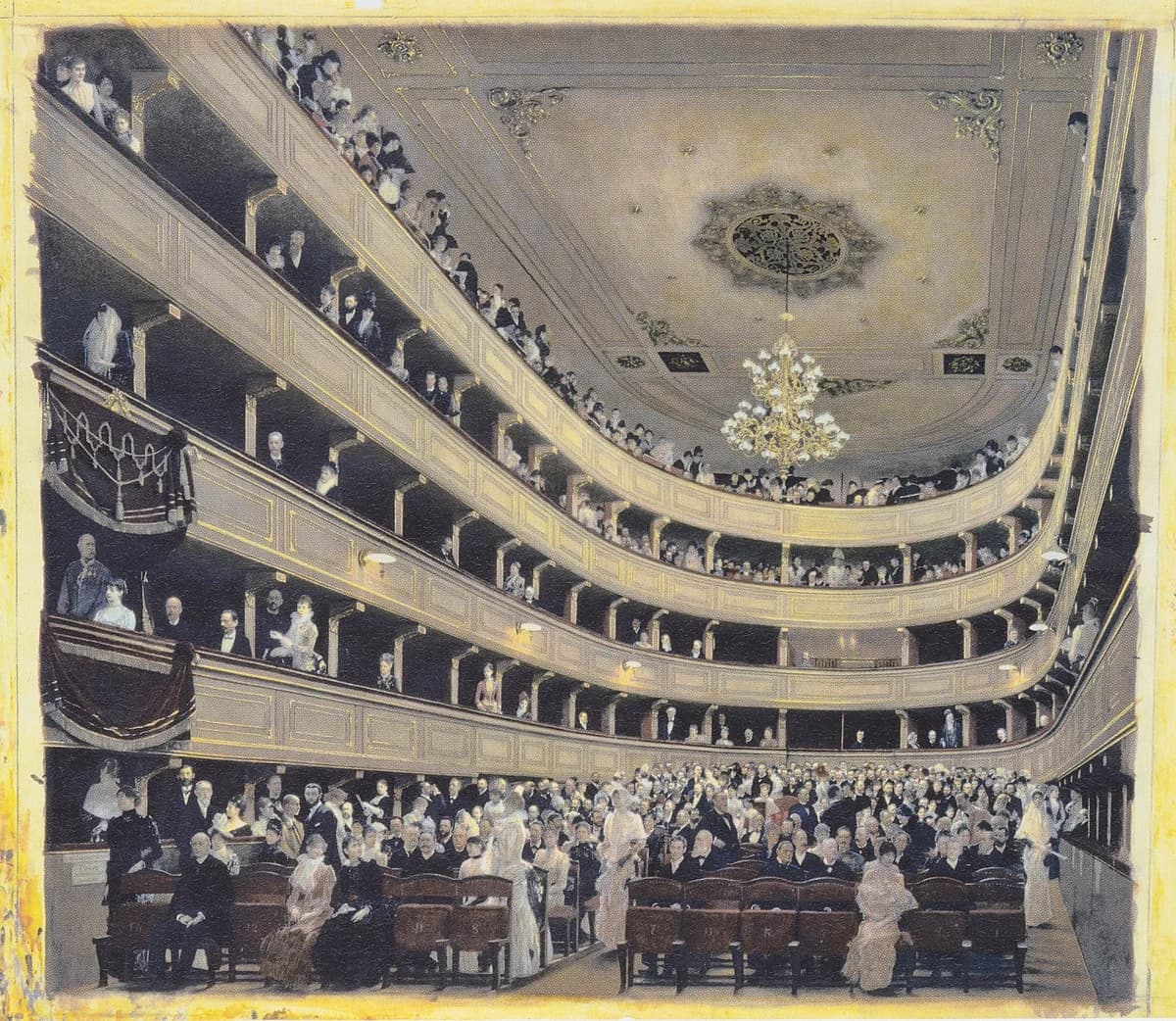 The Old Burgtheater by Gustav Klimt