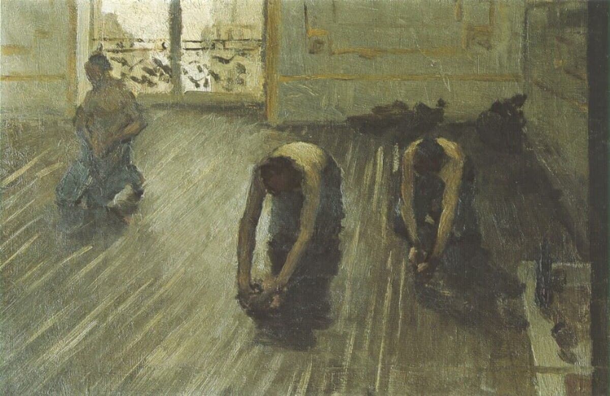 The Parquet Planers (The Floor Scrapers) by Gustave Caillebotte at Musée d'Orsay
