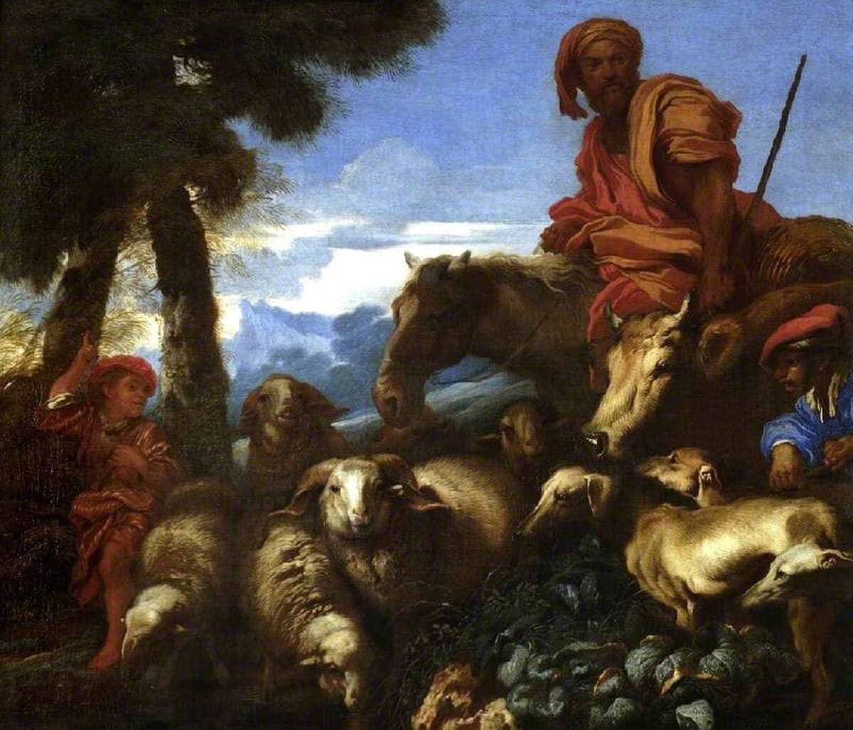 Abraham Journeying Into the Land of Canaan by Gustave Doré
