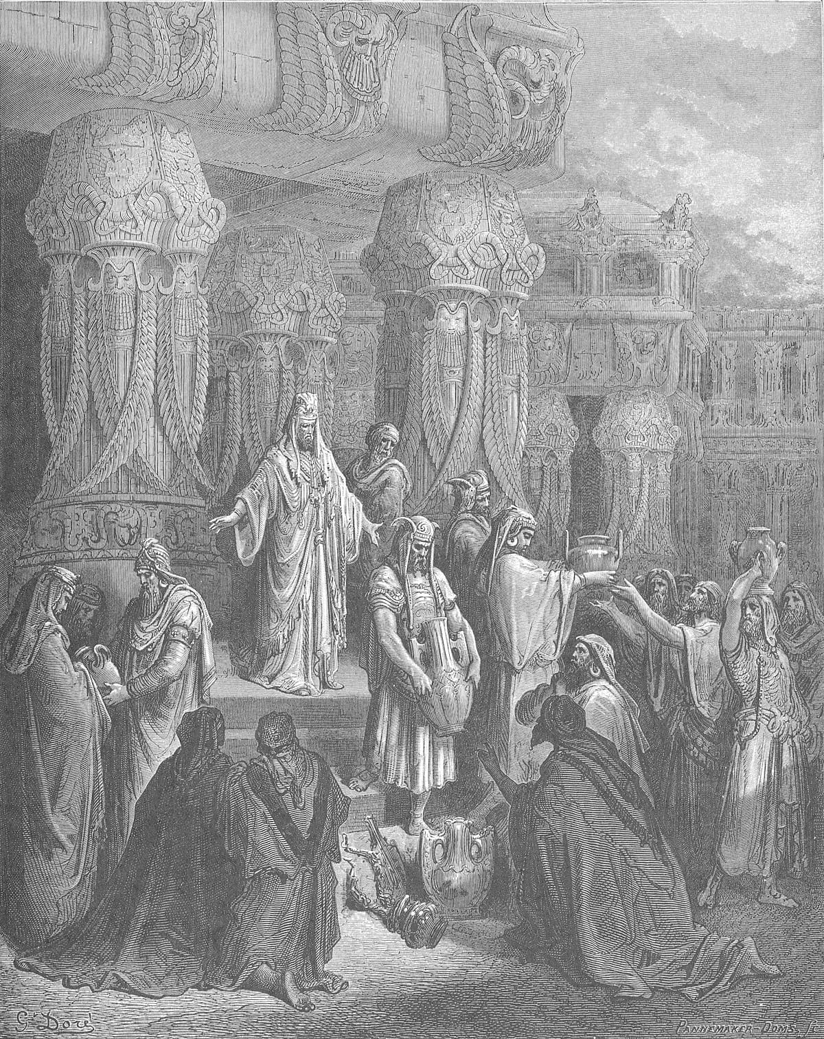 Cyrus Restoring the Vessels of the Temple by Gustave Doré