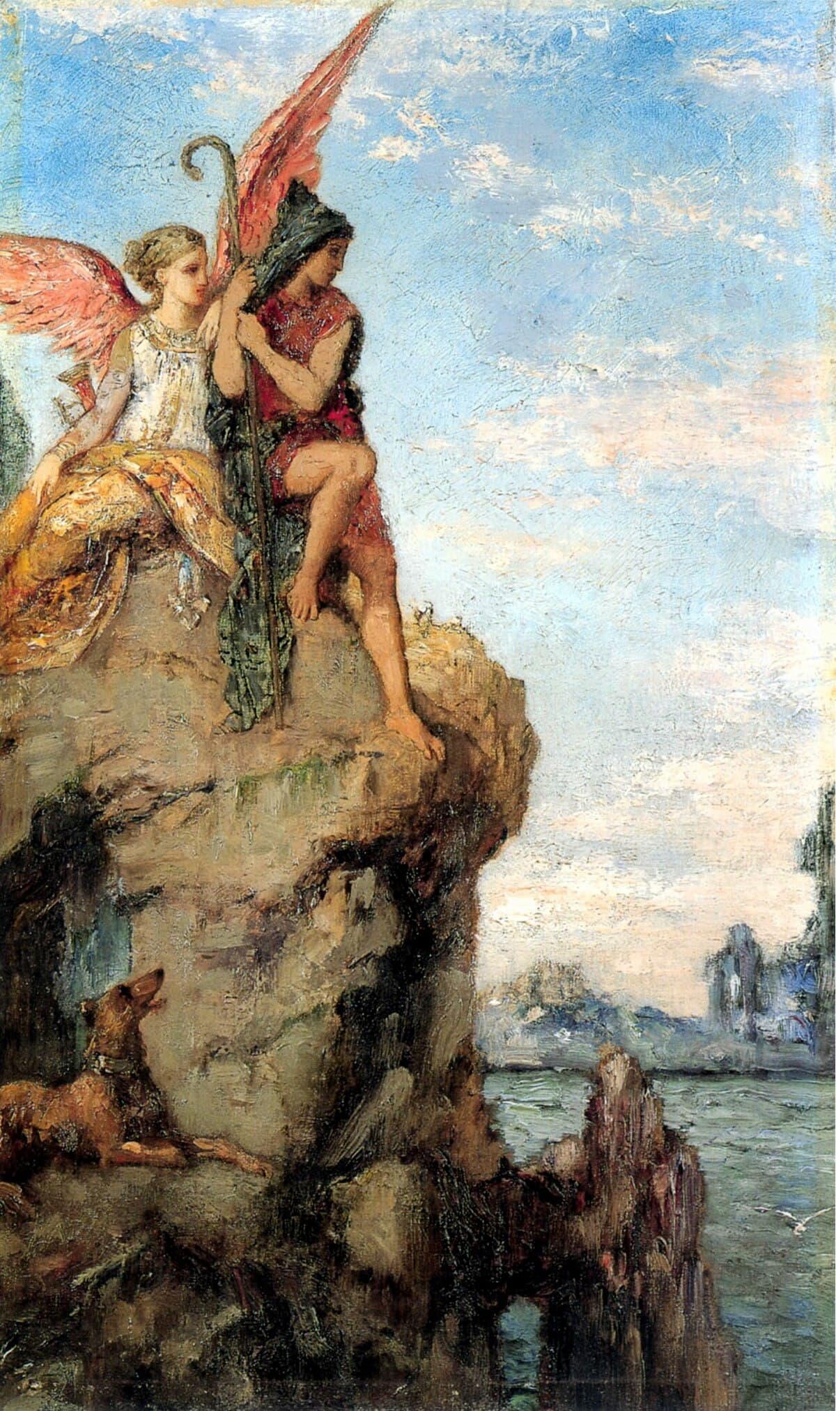 Hesiod and the Muses by Gustave Moreau
