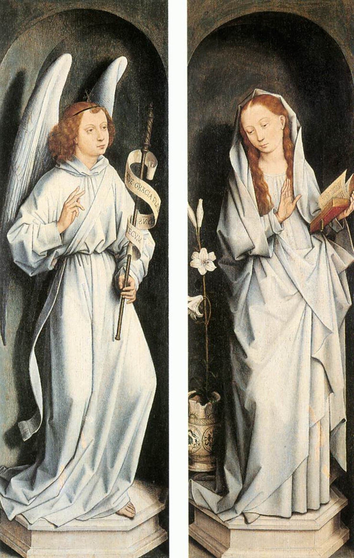 Annunciation by Hans Memling at Groeningemuseum