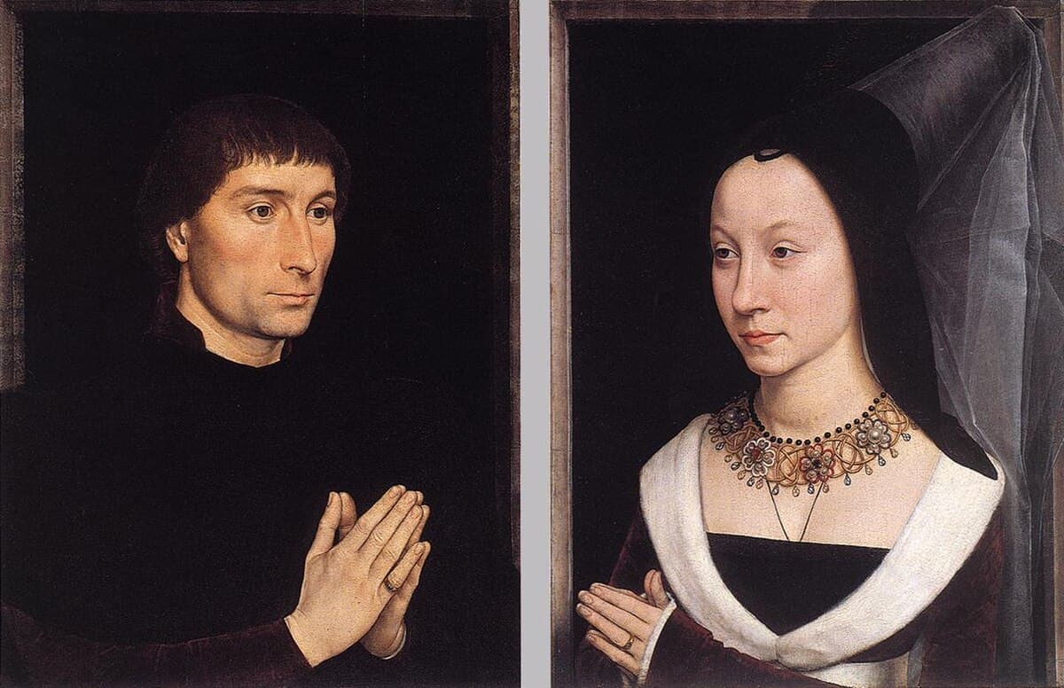 Tommaso Portinari and his Wife by Hans Memling