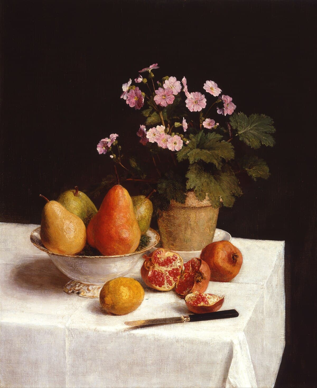 Flowers by Henri Fantin-Latour at Private Collection