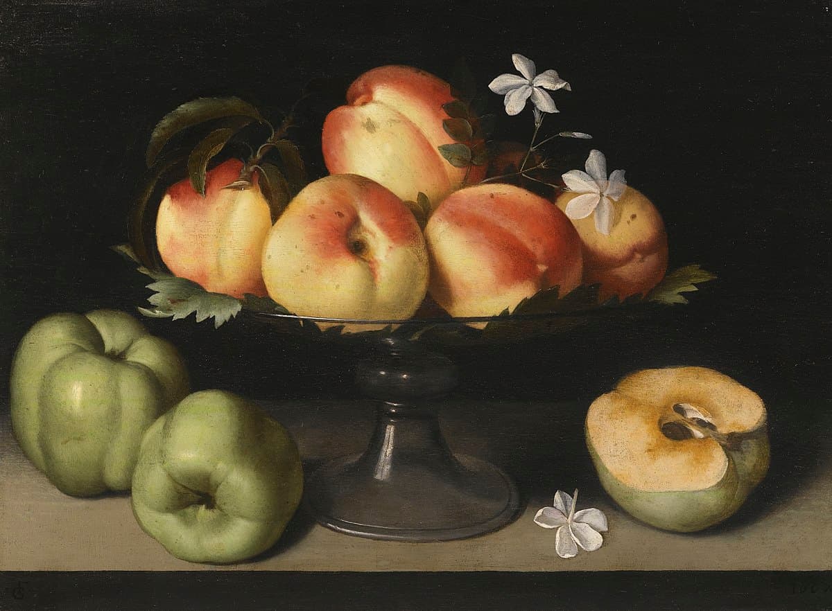 Still Life of Four Peaches by Henri Fantin-Latour