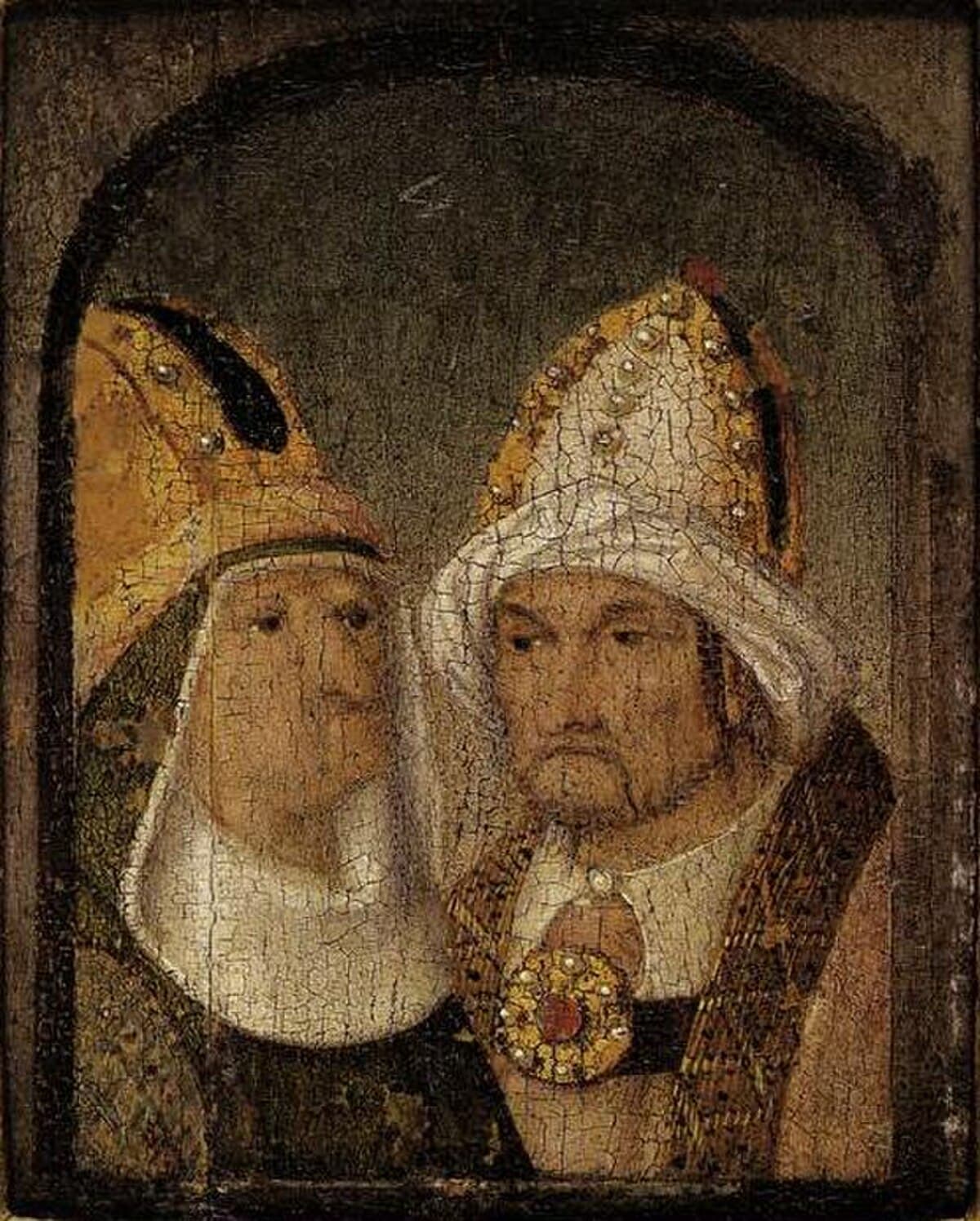 Two Male Heads by Hieronymus Bosch