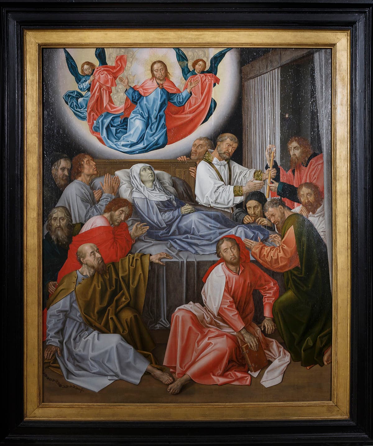 Death of the Virgin by Hugo van der Goes at Groeningemuseum