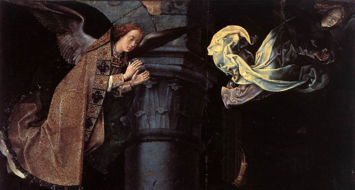 Portinari Triptych by Hugo van der Goes at Uffizi Gallery, Florence