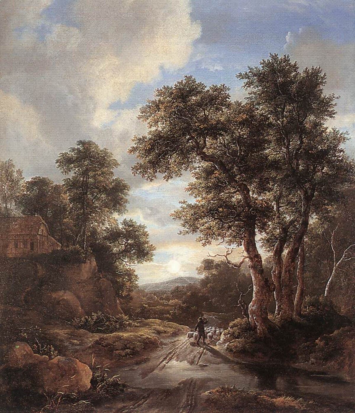 Sunrise in a Wood by Jacob van Ruisdael at Wallace Collection