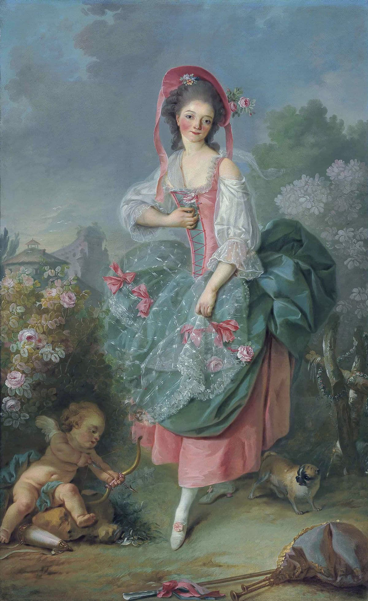 Mademoiselle Guimard by Jacques-Louis David at Private Collection