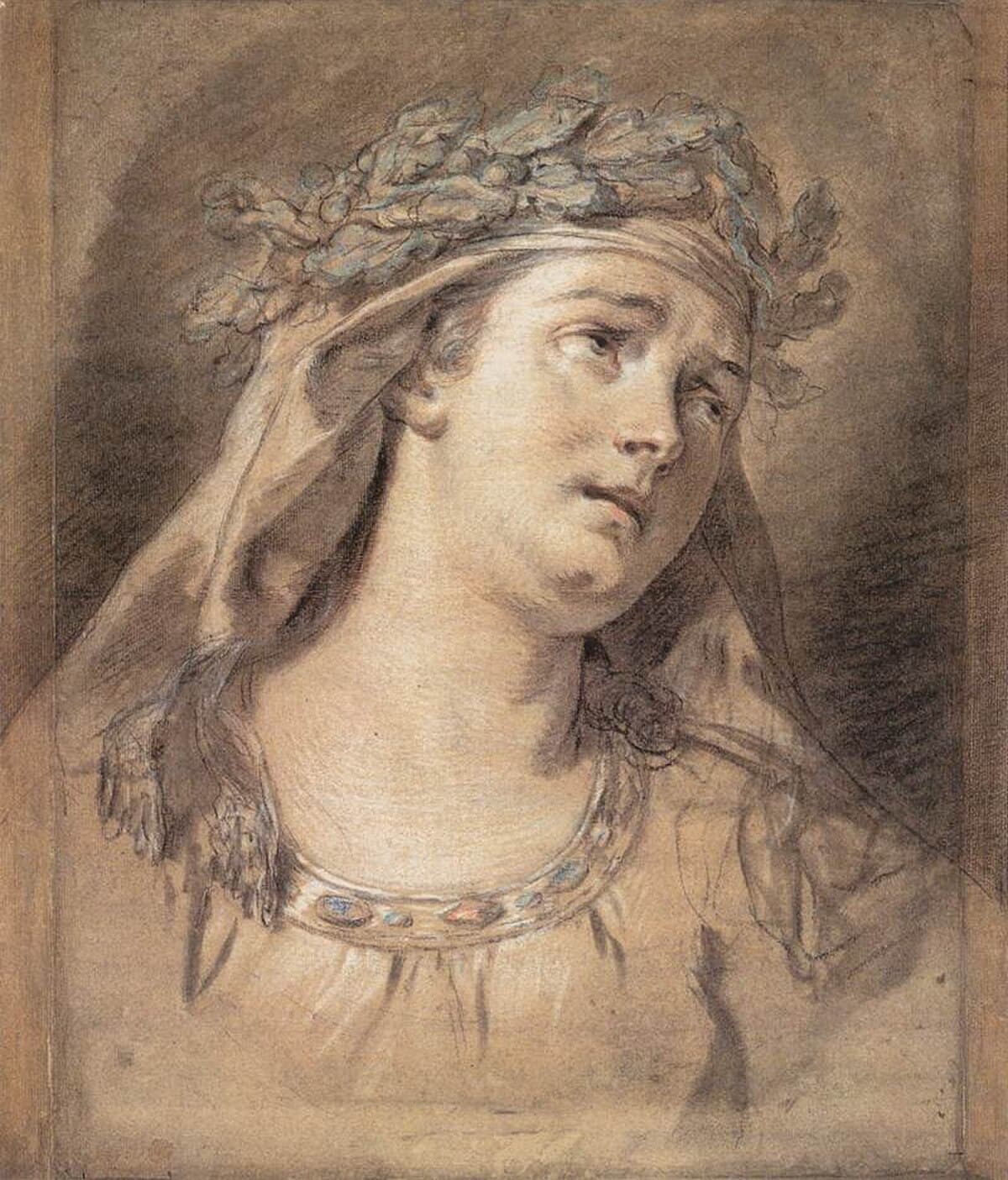 Sorrow by Jacques-Louis David at École nationale supérieure des Beaux-Arts (ENSBA), Paris