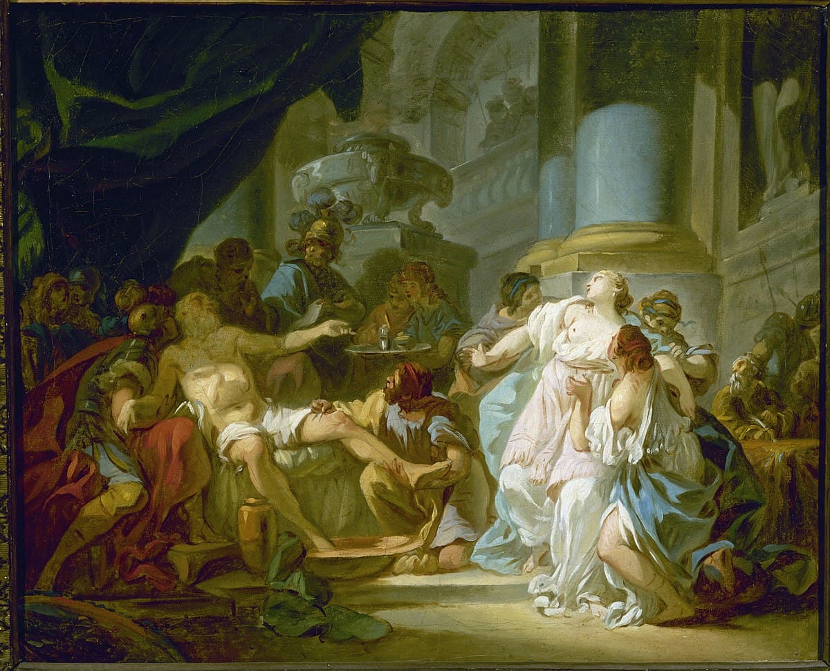 The Death of Seneca by Jacques-Louis David