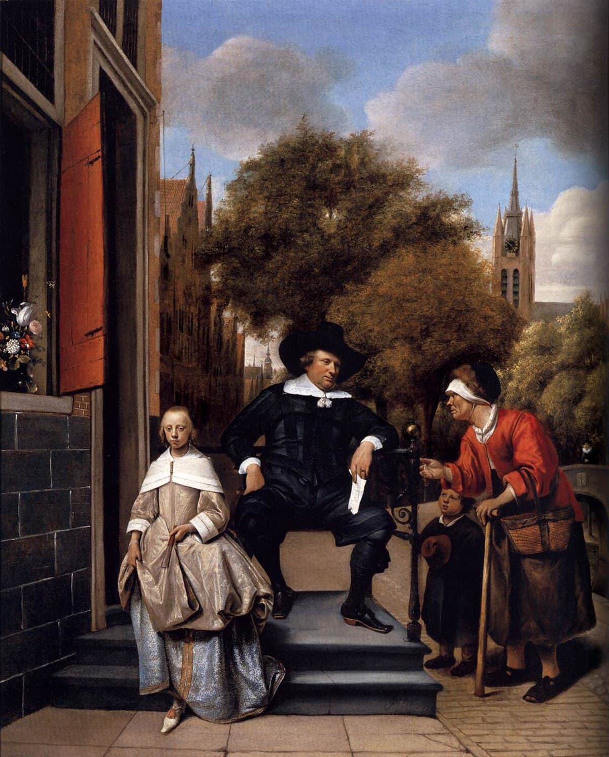 Burgher of Delft and his Daughter by Jan Steen