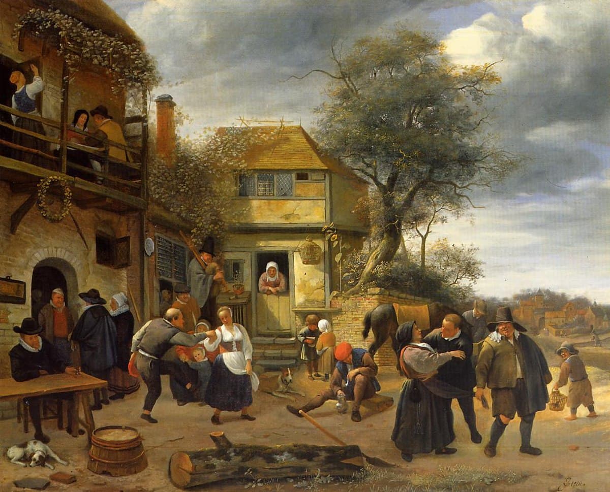 Peasants before an Inn by Jan Steen at Toledo Museum of Art, Toledo, OH