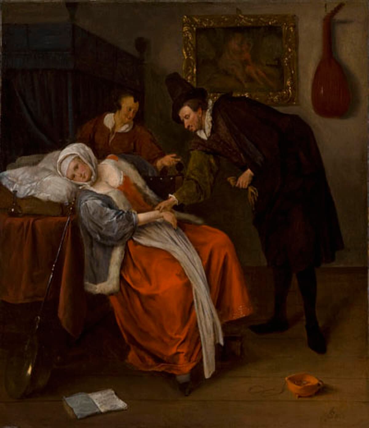 The Lovesick Maiden by Jan Steen