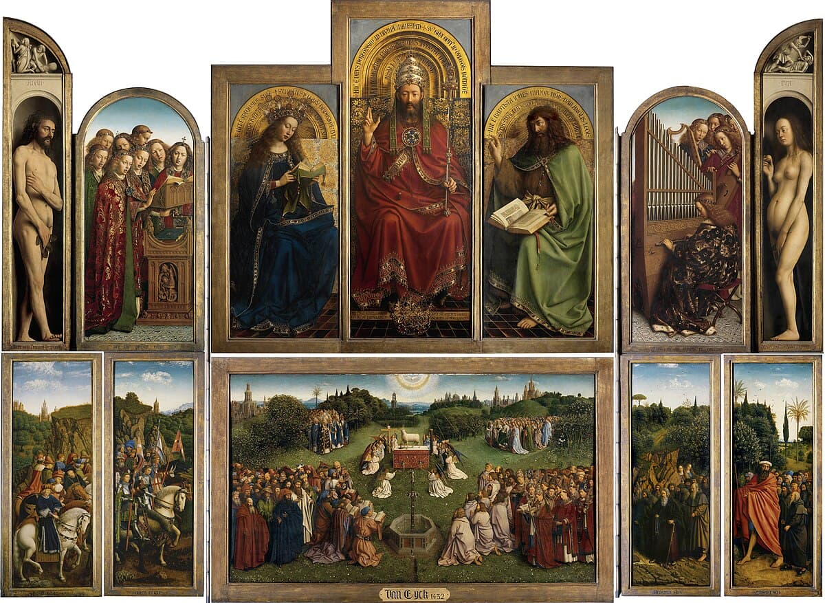 Adam, from the left wing of the Ghent Altarpiece by Jan van Eyck
