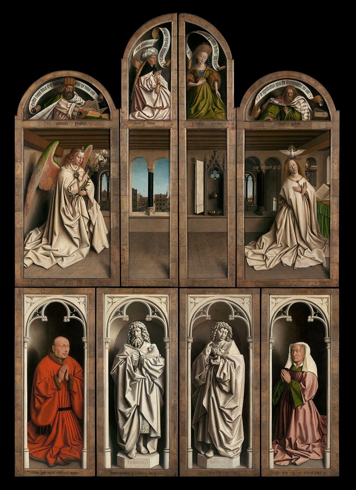 The Ghent Altarpiece (exterior) by Jan van Eyck