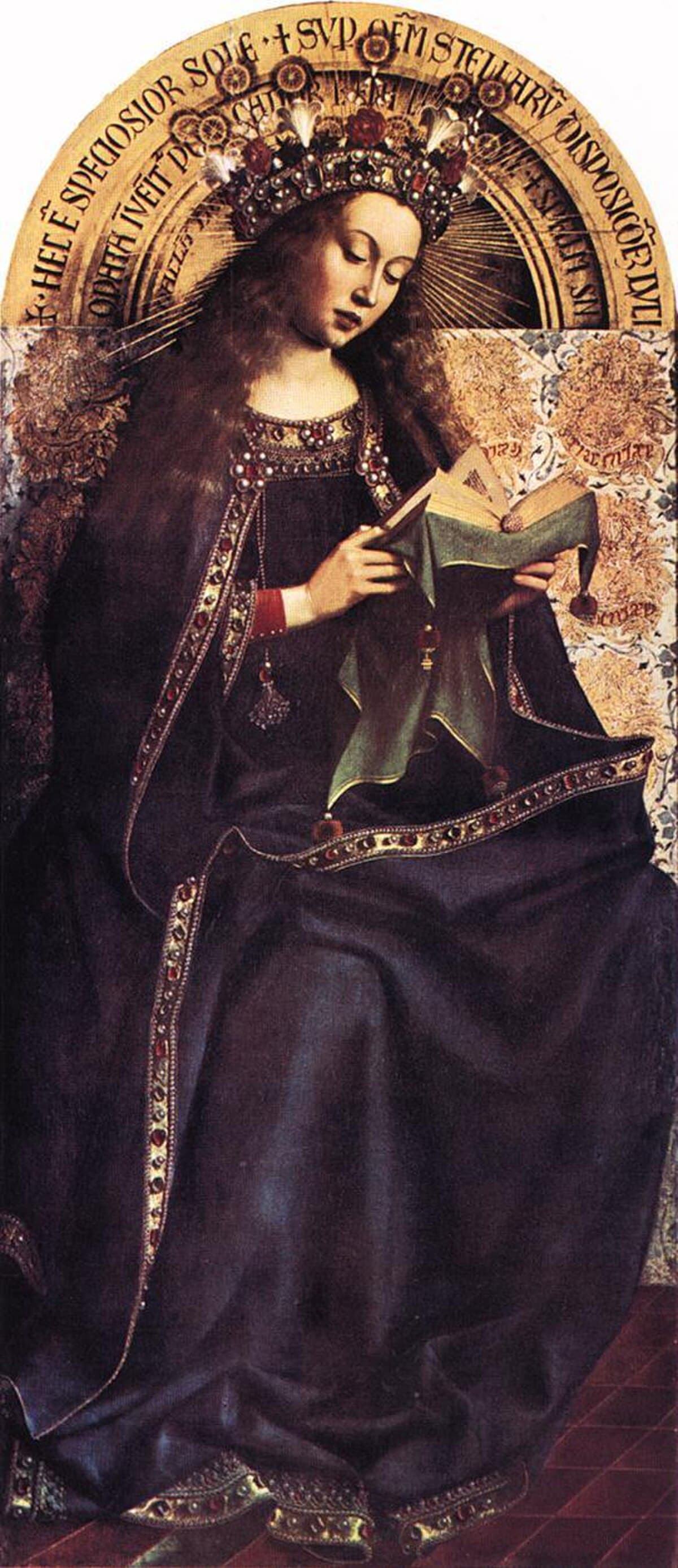 The Ghent Altarpiece, The Virgin Mary by Jan van Eyck