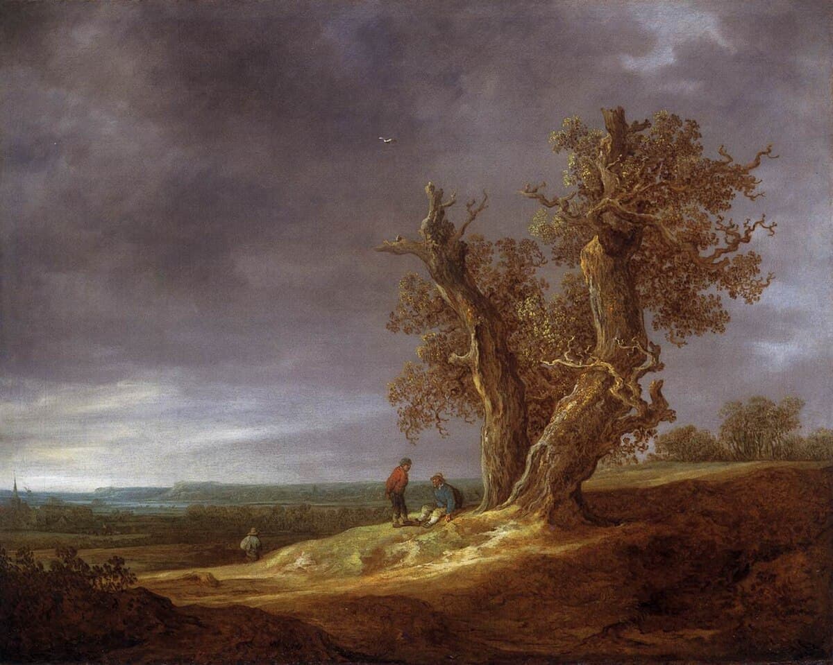 Landscape with Two Oaks by Jan van Goyen