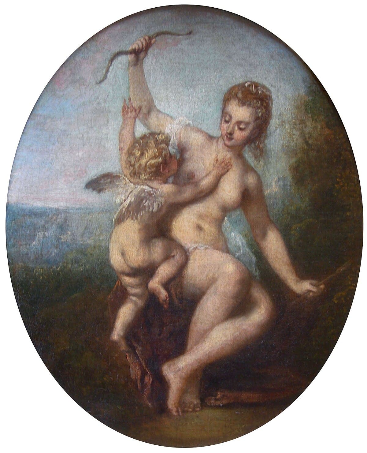 Cupid Disarmed by Jean-Antoine Watteau