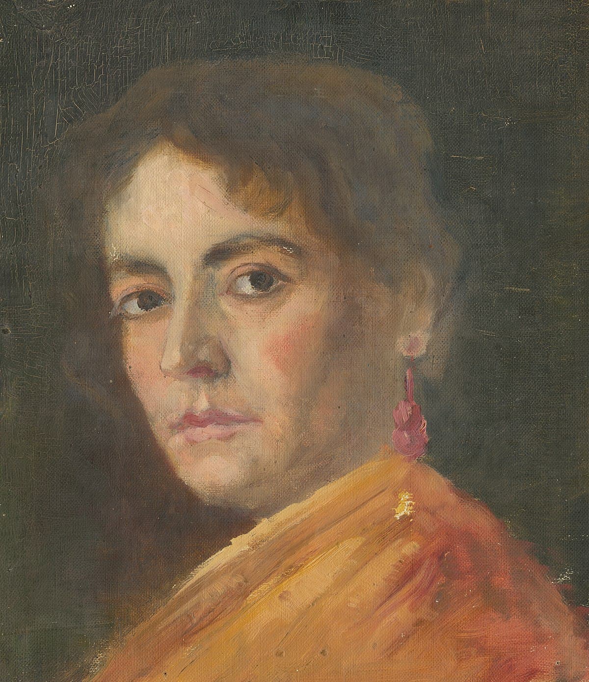 Study of a Woman's Head by Jean-Antoine Watteau