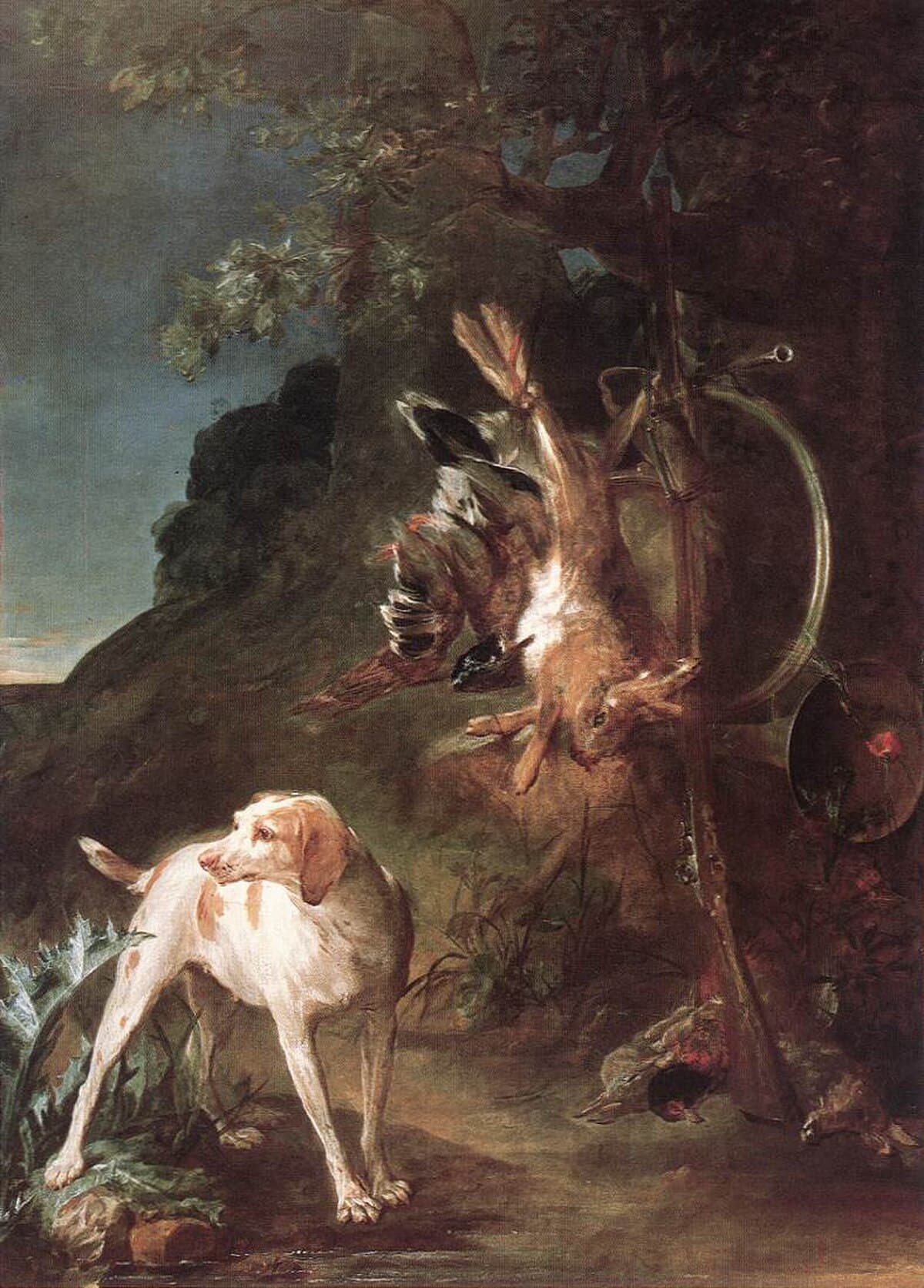 Game Still Life with Hunting Dog by Jean-Baptiste-Siméon Chardin