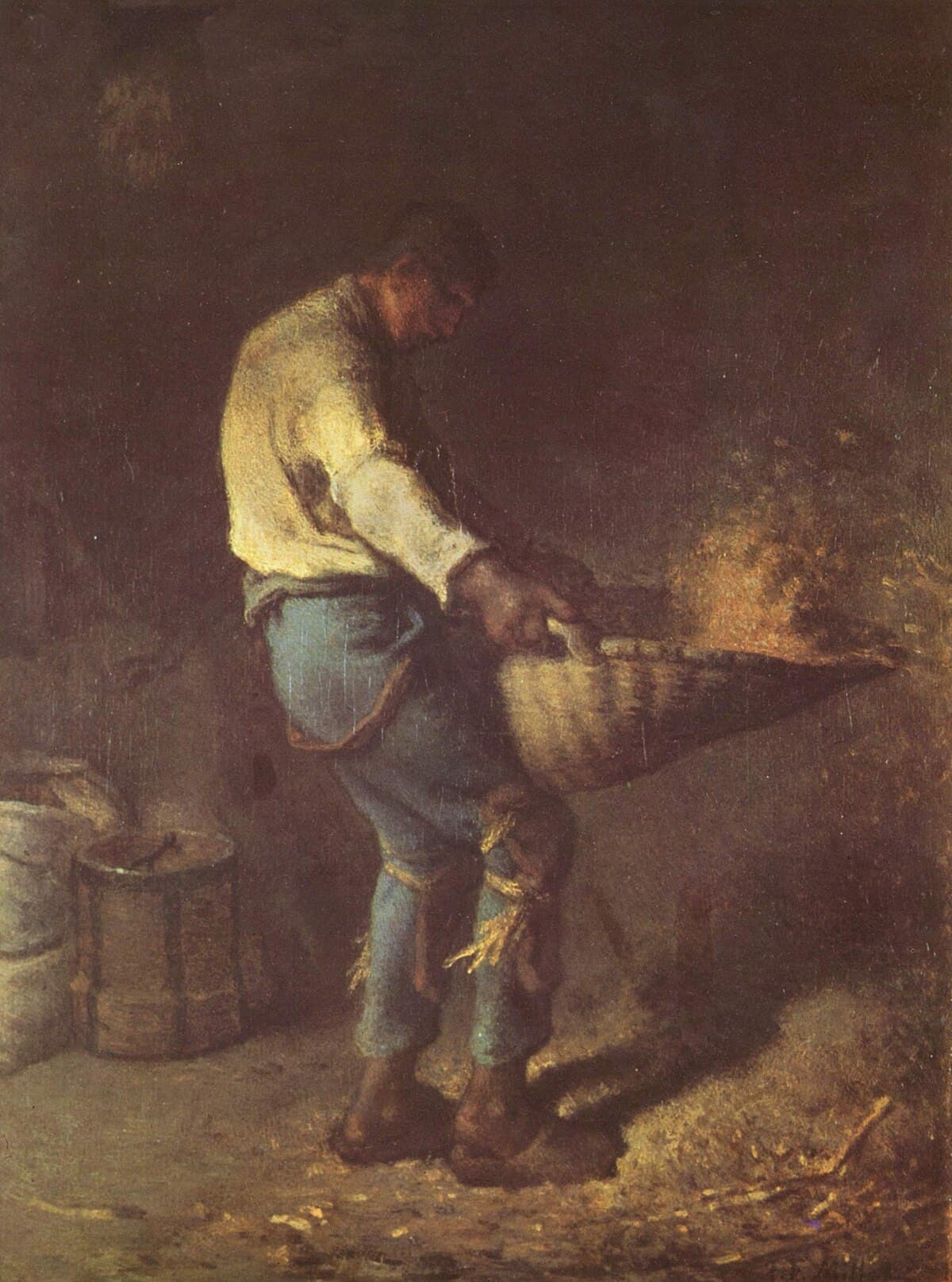 The Winnower by Jean-François Millet