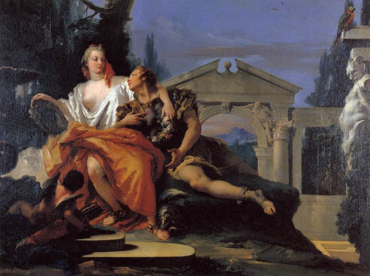 Rinaldo in the garden of the palace of Armida by Jean-Honoré Fragonard