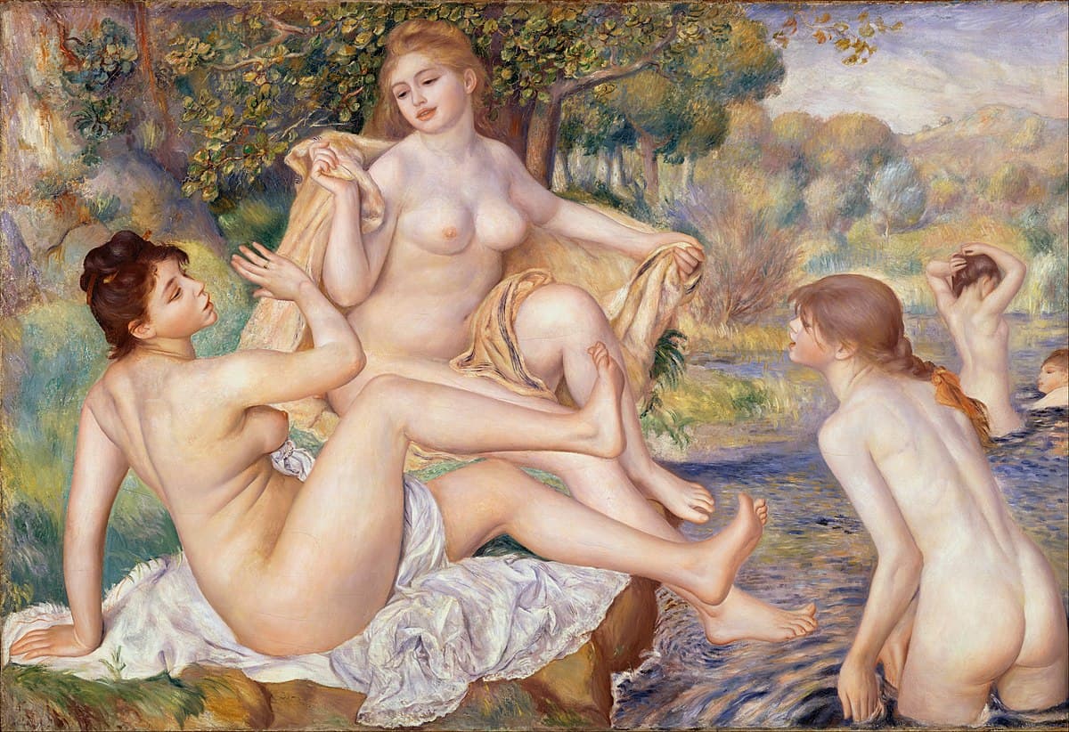 The Bathers by Jean-Honoré Fragonard at Louvre, Paris