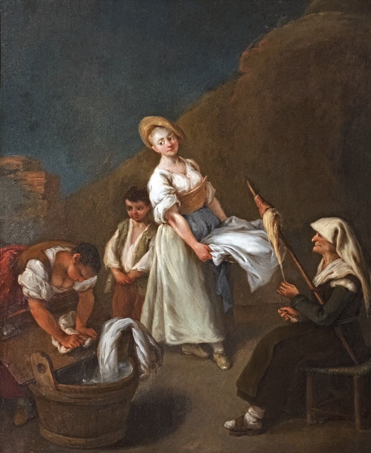 The Laundresses by Jean-Honoré Fragonard