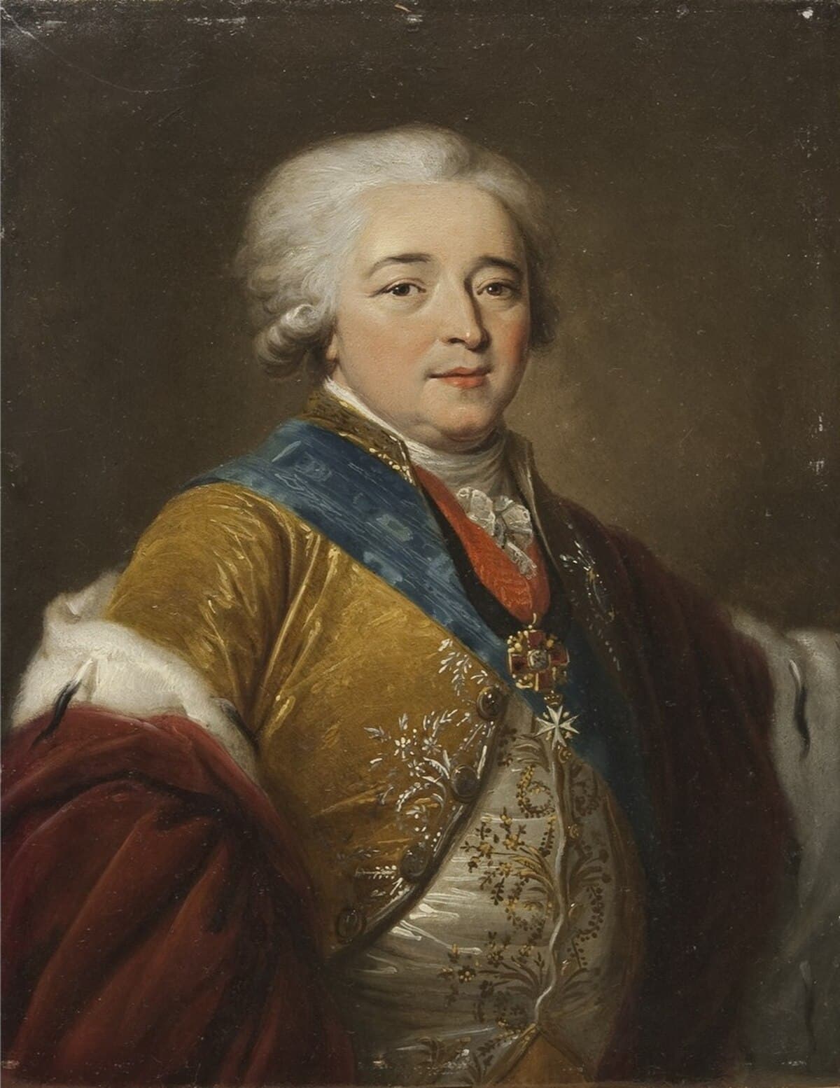 Portrait of Alexander Kurakin by Jean-Marc Nattier at State Hermitage Museum