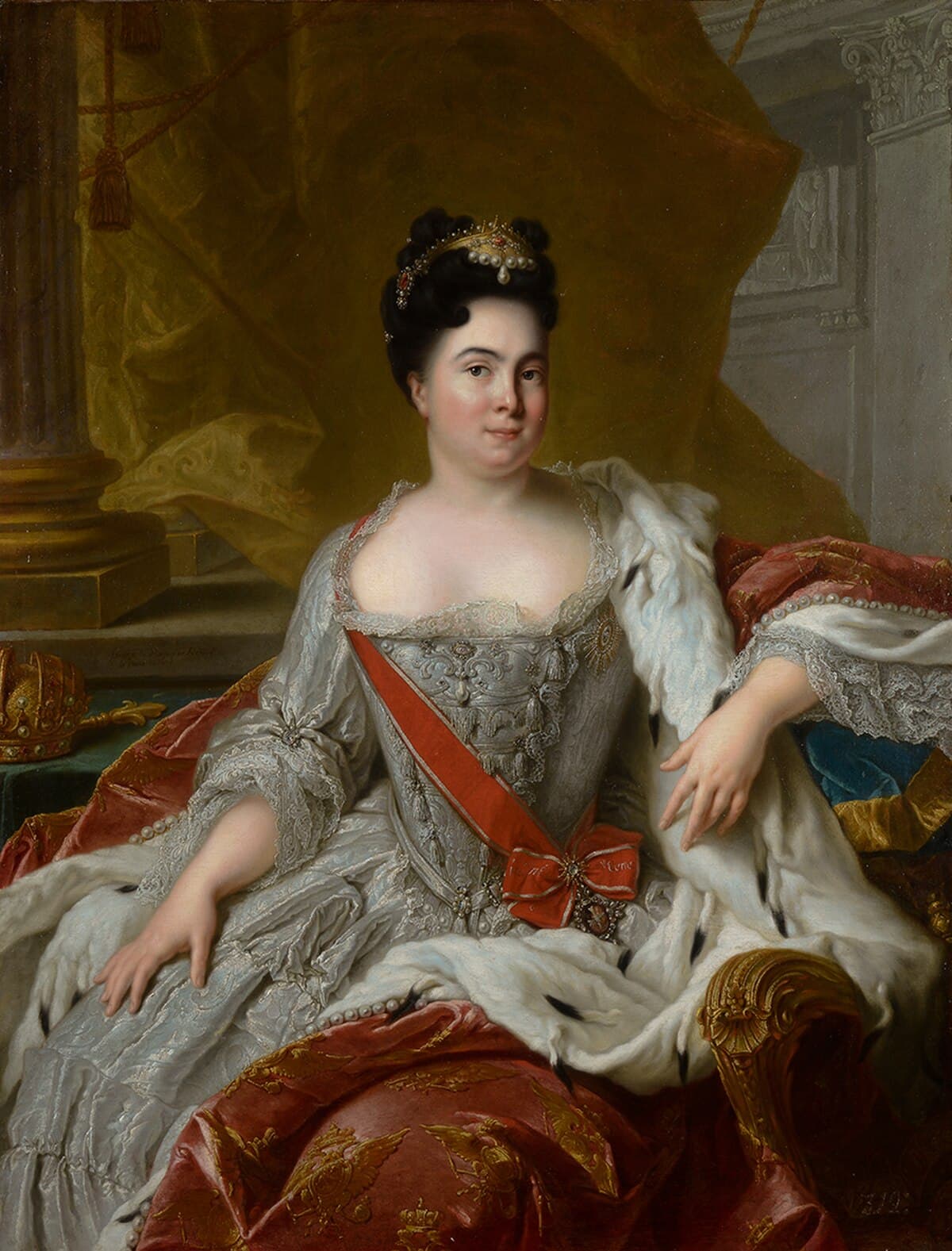 Portrait of Tsar Peter I by Jean-Marc Nattier at State Hermitage Museum