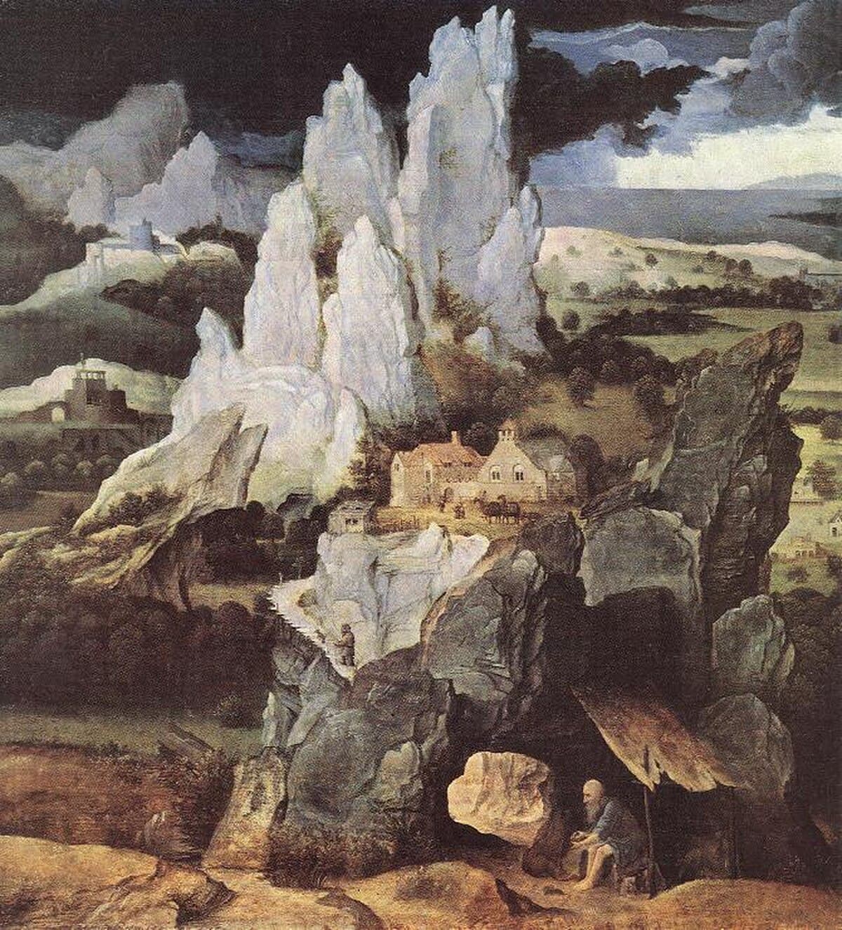 St. Jerome in Rocky Landscape by Joachim Patinir