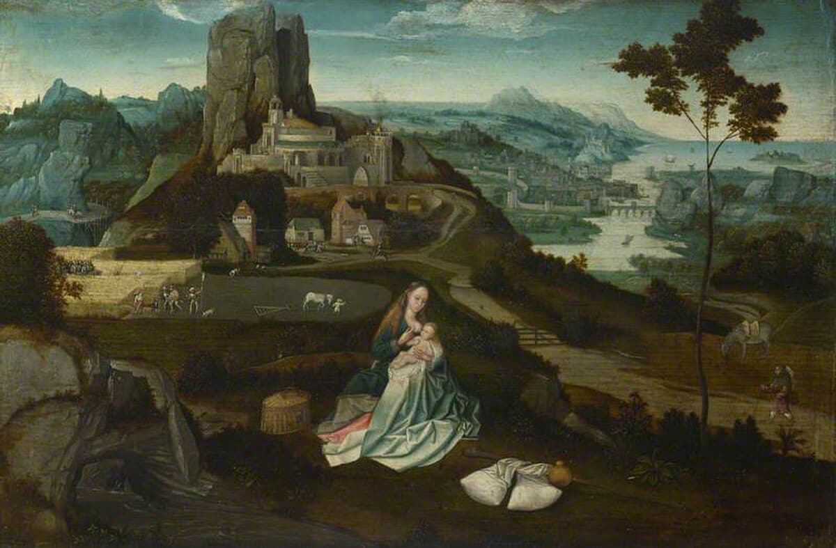 The Rest of the Flight into Egypt by Joachim Patinir