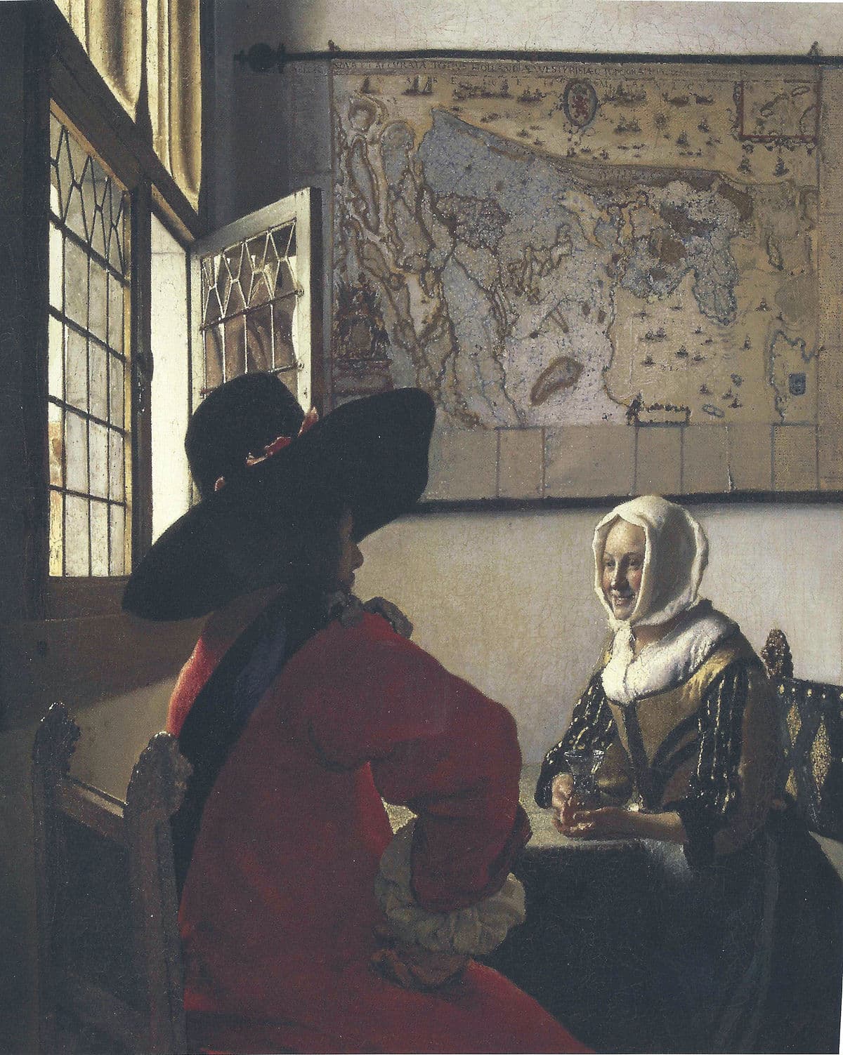Officer and Laughing Girl by Johannes Vermeer
