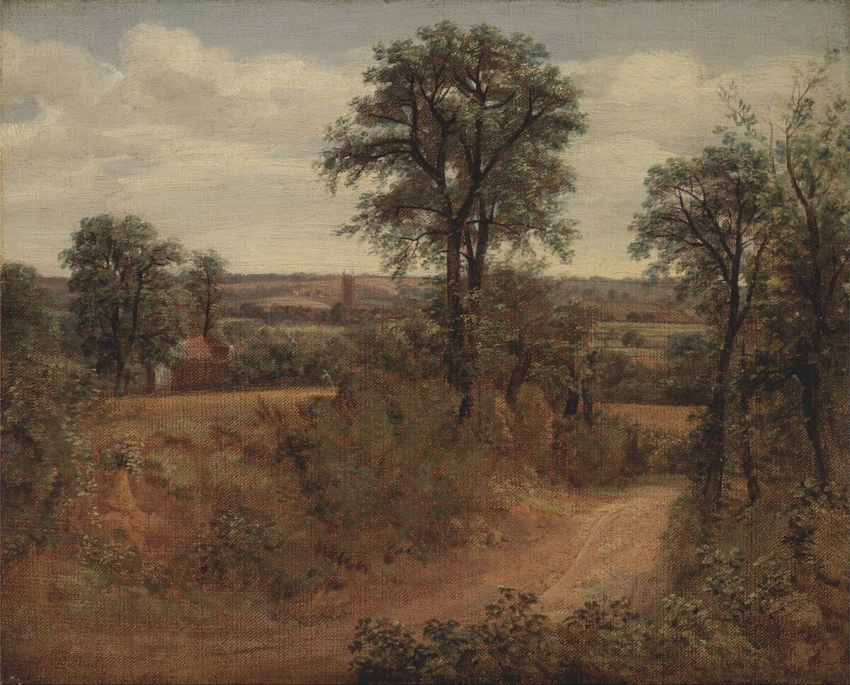 A Lane near Dedham by John Constable