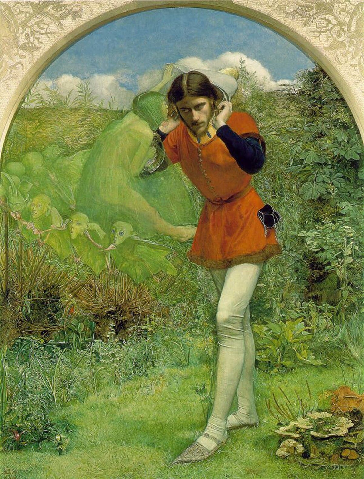 Ferdinand Lured by Ariel by John Everett Millais at Private Collection