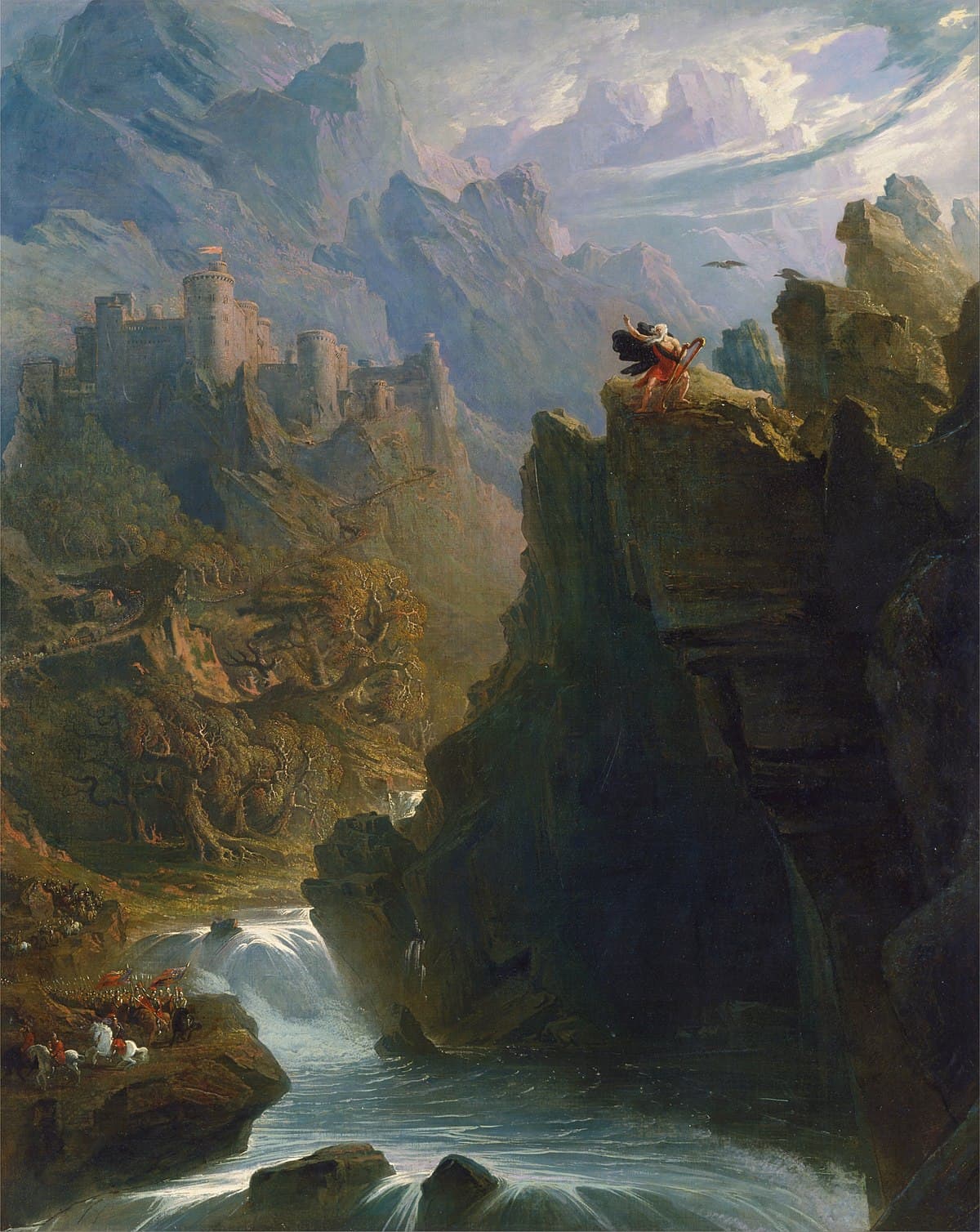 The Bard by John Martin at Yale Centre For British Art (Yale University), New Haven, CT