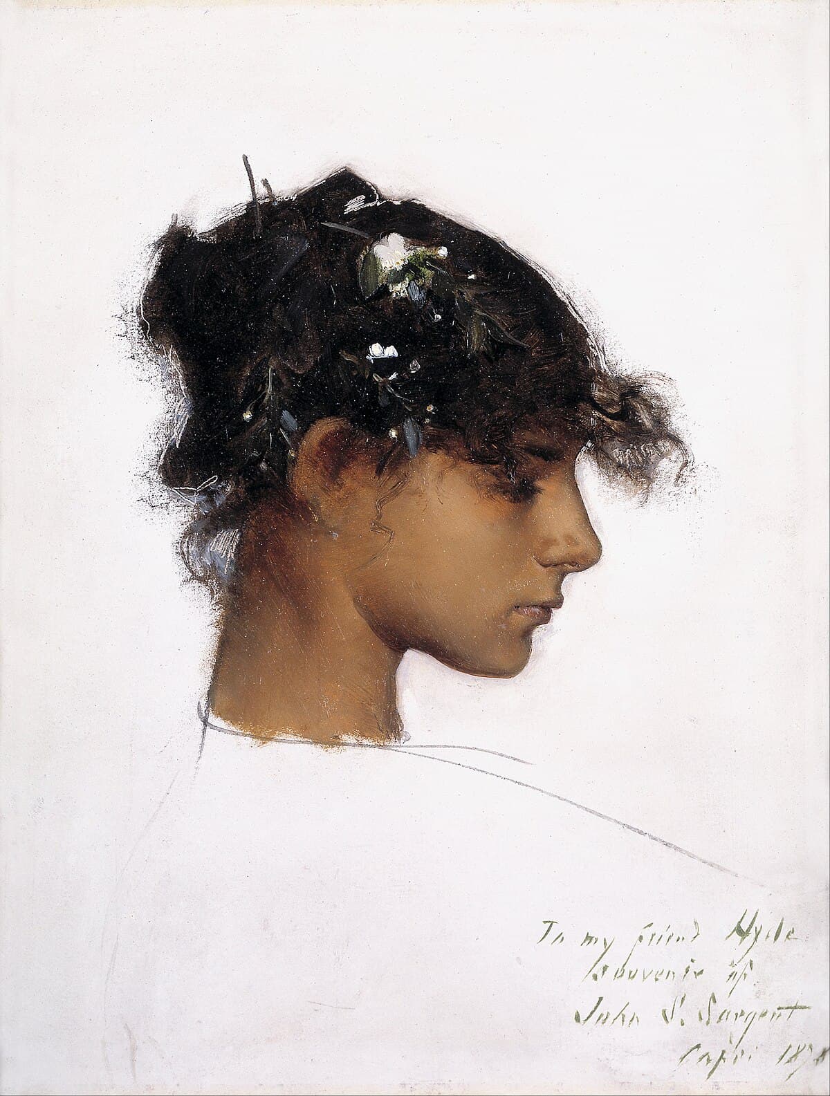Head of a Capri Girl by John Singer Sargent