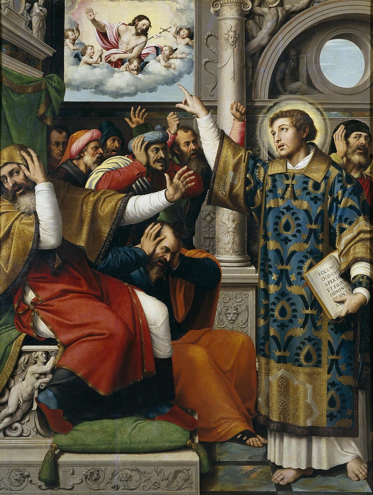 San Esteban Acusado De Blasfemo by Juan de Juanes