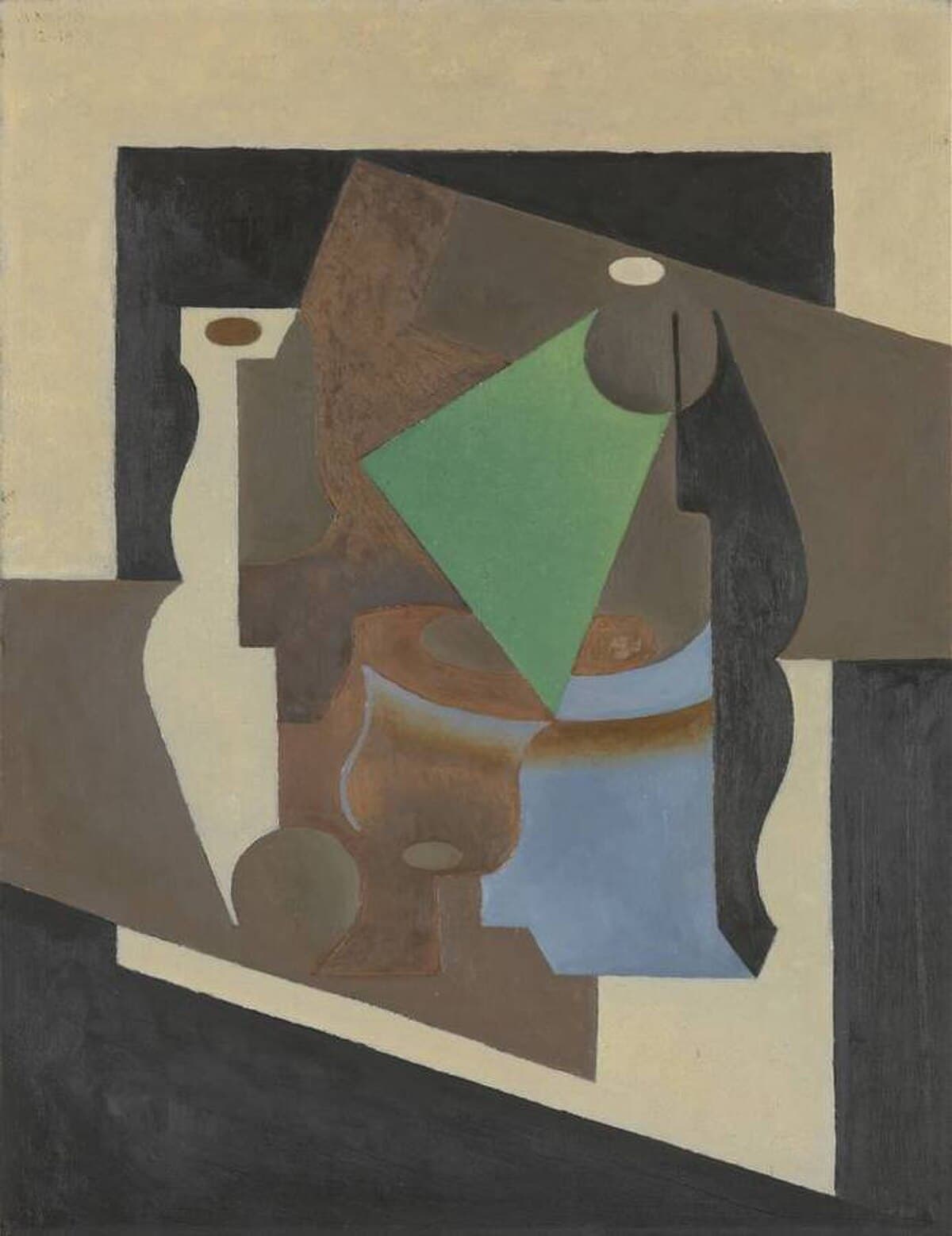 Still Life with Oil Lamp by Juan Gris