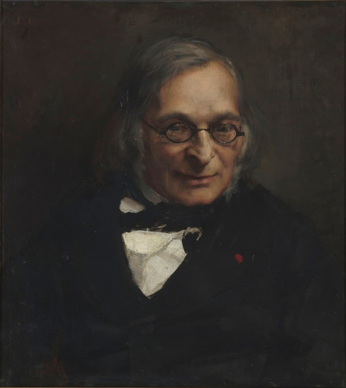 Portrait of French philosopher Adolphe Franck by Jules Bastien-Lepage at Musée d'Orsay