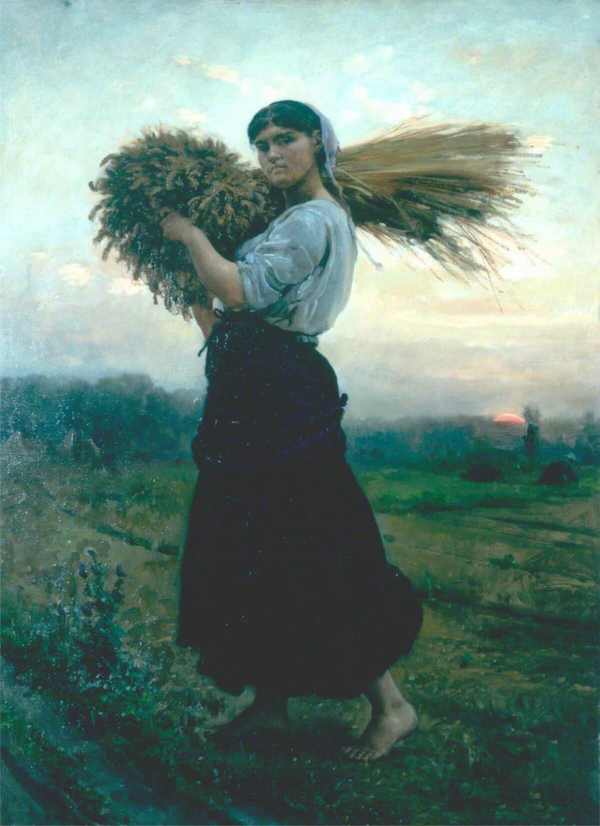 The Gleaners by Jules Breton at Private Collection