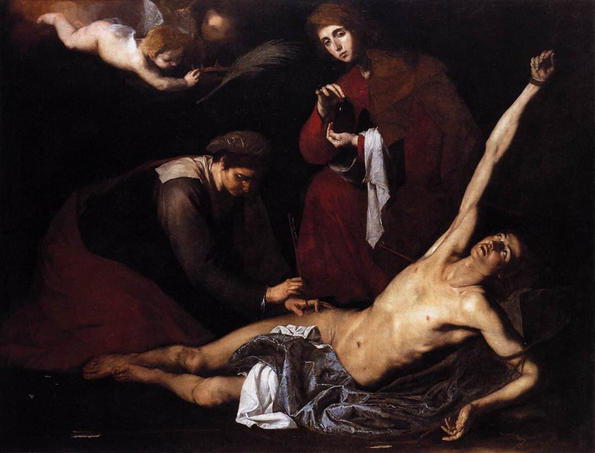 St. Sebastian Tended by the Holy Women by Jusepe de Ribera