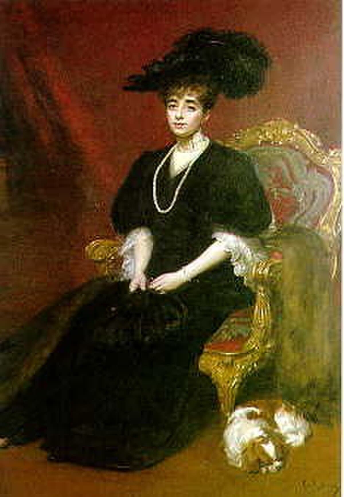 The Lady with the Glove by Carolus-Duran (1869), Oil on canvas at Musée d'Orsay
